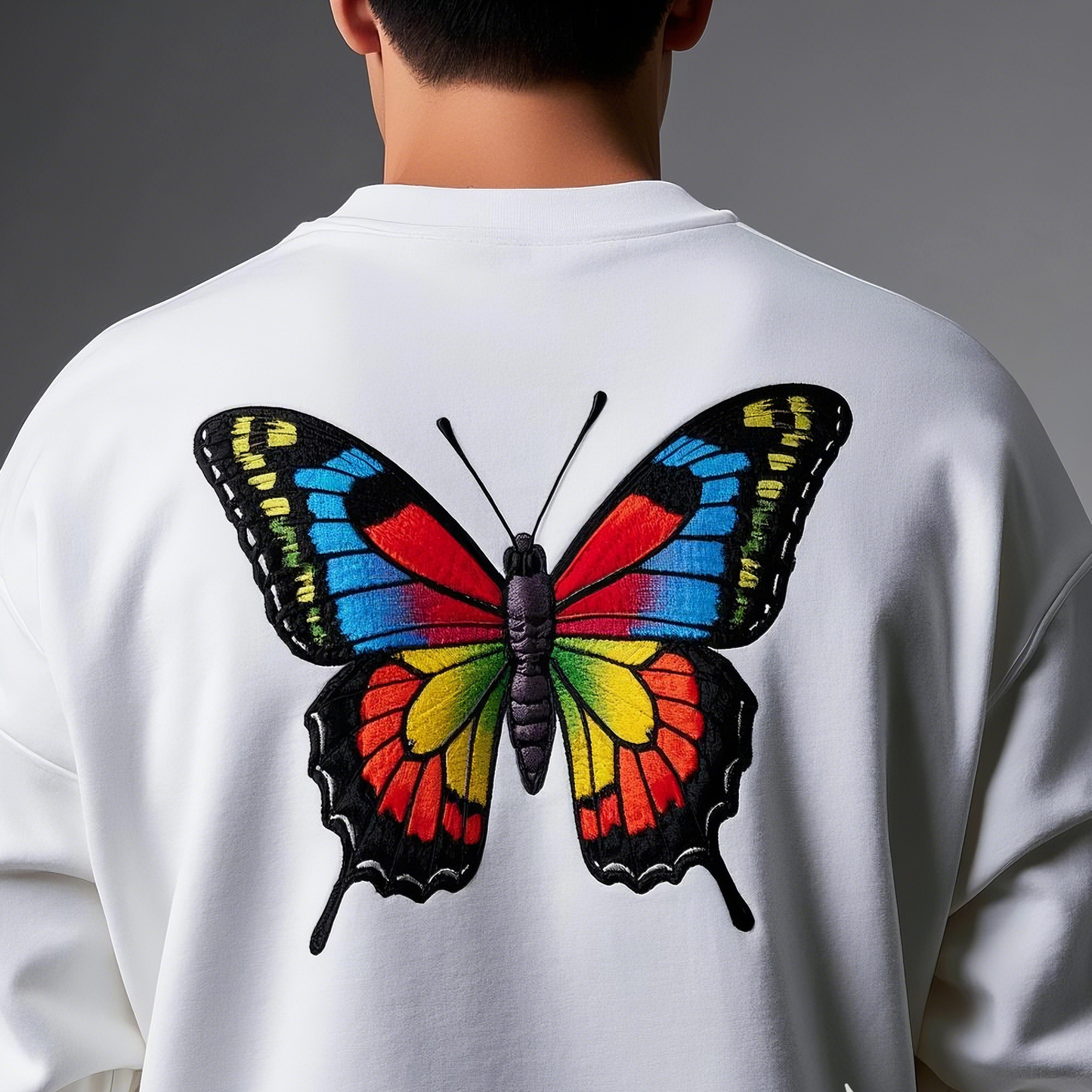 Hoodie With Embroidery Butterfly,Made to order
