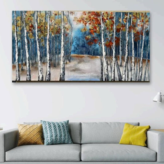 Hand Painted Scenery Acrylic Painting Oil painting 3D Textured Wall Art Home decor-Goldleaf Textured Art